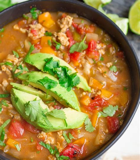 Season with salt and cracked black pepper. Instant Pot Ground Turkey Taco Soup | Recipe | Ground ...