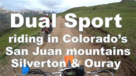Dual Sport Motorcycle Riding Colorados San Juan Mountains Silverton