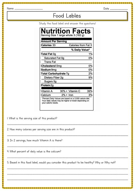 15 Reading Labels Worksheets With Questions Free Pdf At