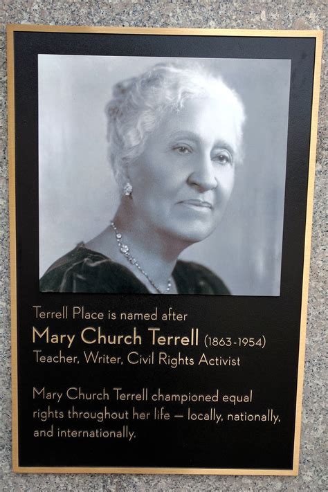 Mary Church Terrell Honored At Old Hechts Building