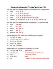 In this video, you'll practice 3. Electron Confiuration Practice WS KEY.docx - Electron Configuration Practice Worksheet KEY In ...