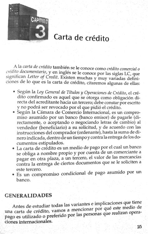 Cartas de Cr Ãdito Este es una descripción de tareas documentadas