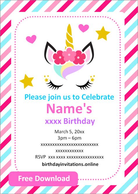Create Your Own Birthday Invitations Online Free Printable Printable