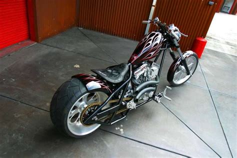 Dominator Black Red White Flames Built By West Coast Choppers Wcc Of