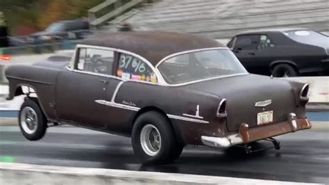 Old School 55 Chevy 4 Speed Gasser Southeast Gassers Youtube