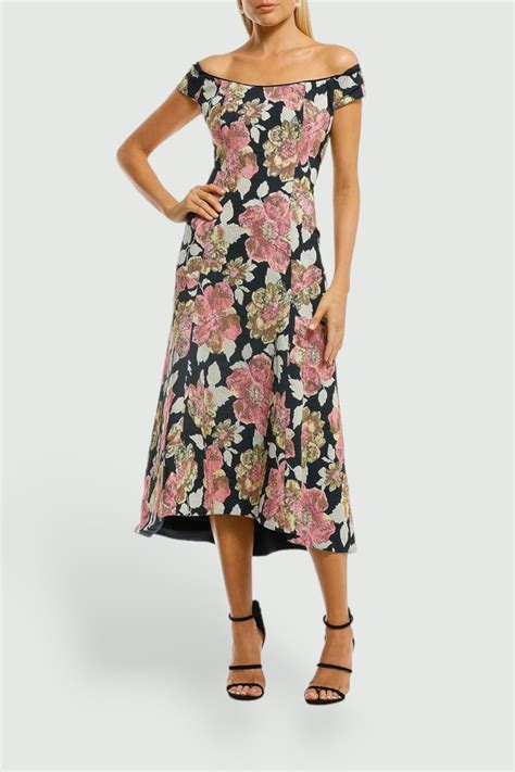 Beatrice Midi A Line Dress In Floral By Moss And Spy For Hire Glamcorner