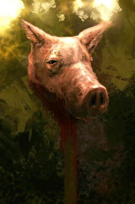 What Does The Pigs Head On A Stick Symbolize