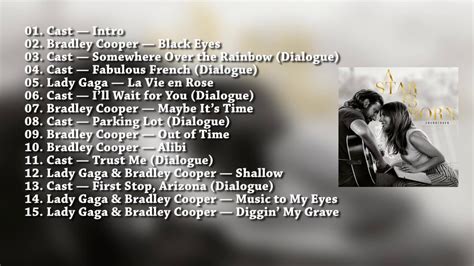 Ost A Star Is Born Soundtrack List Compilation Music Youtube