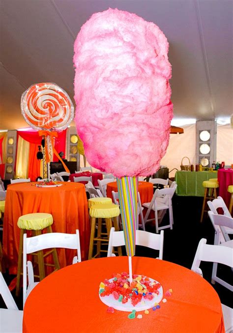 Carnival Theme Cotton Candy Centerpiece Delicious Enough To Eat