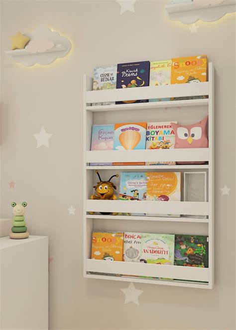 Nursery Bookshelf Montessori Kids Bookshelf Kids Decor Etsy
