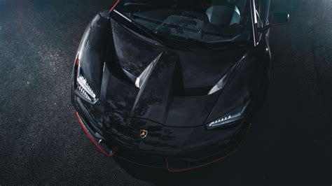 1360x765 Lamborghini Centenario Coupe Front Black Carbon 1360x765