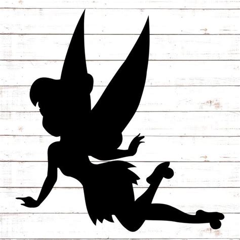 Silhouette Tinkerbell Svg File Include SVG PNG EPS DXF Free SVG Cutting Files