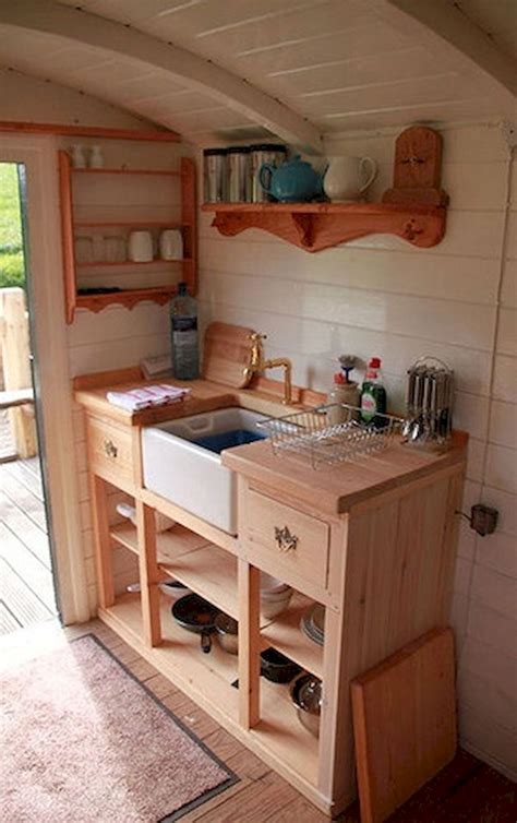 Awesome 70 Tiny House Kitchen With Space Saving Designs