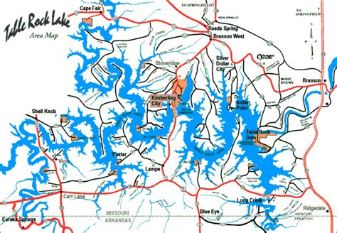 Table Rock Lake Map Afp Cv