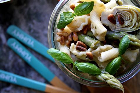 Lemony Artichoke And Asparagus Pasta Salad A Cup Of