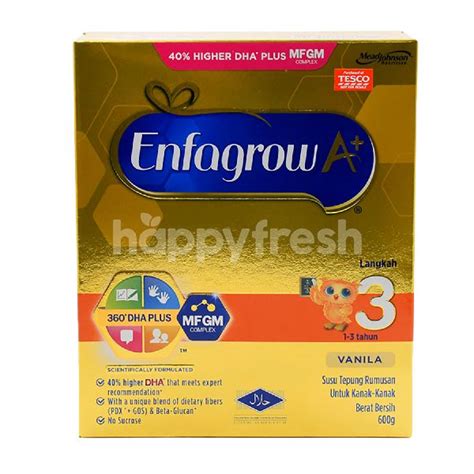 Enfagrow a+ step 4 is scientifically designed to satisfy the need of children 2 to 10 years. Buy ENFAGROW A+ + + Step 3 Vanilla Milk Powder at Tesco ...