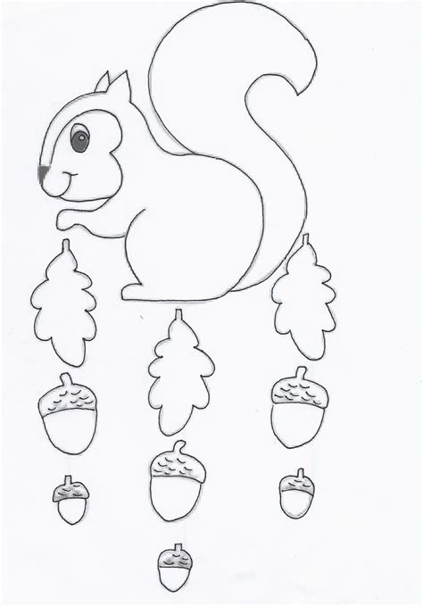 Eichhörnchen Bastelvorlage - kinderbilder.download | kinderbilder.download