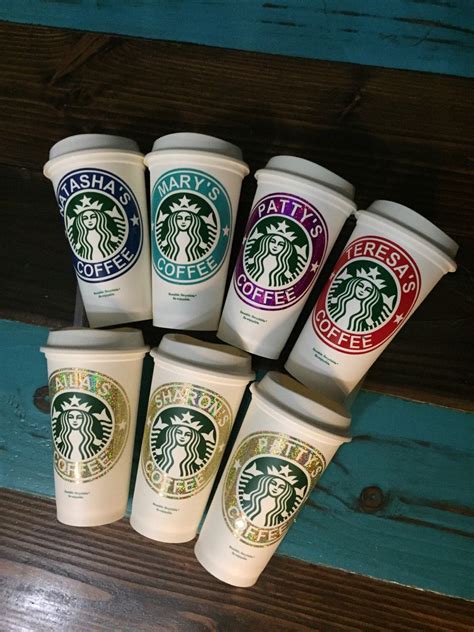 Check out the table below. Starbucks ***CUSTOMIZED** Plastic Reusable Cup | Custom ...