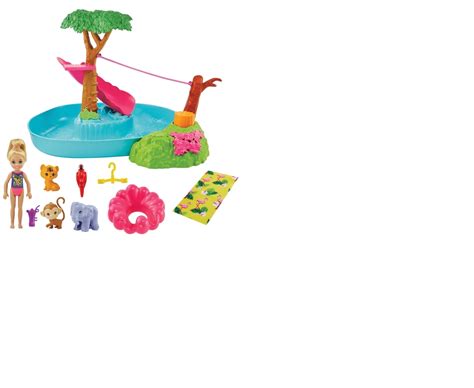 Barbie And Chelsea Splashtastic Pool Surprise Playset