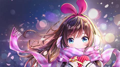 Cute Anime Girl Winter Scarf 4k 61009 Wallpaper