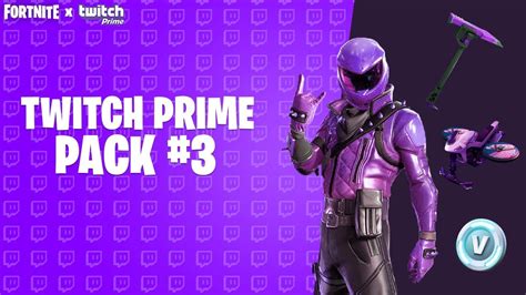 Get Your Free Twitch Prime Pack In Fortnite Twitch Prime Pack 3 Youtube
