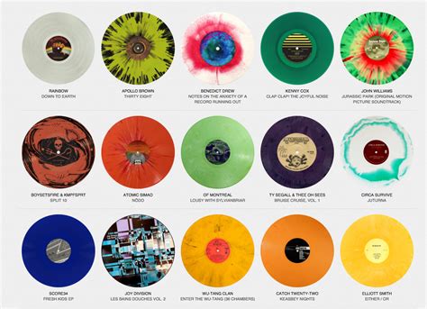 Explore The Colored Record Archive Vinyl World Cafe