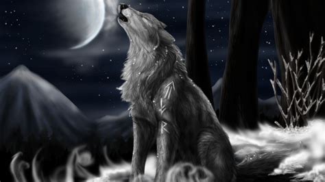 🔥 38 Wolf Full Moon Wallpaper Wallpapersafari