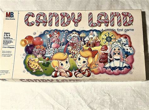 Vintage 1984 Candy Land Board Game Milton Bradley Game Complete
