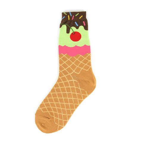 Ice Cream Cone Womens Socks