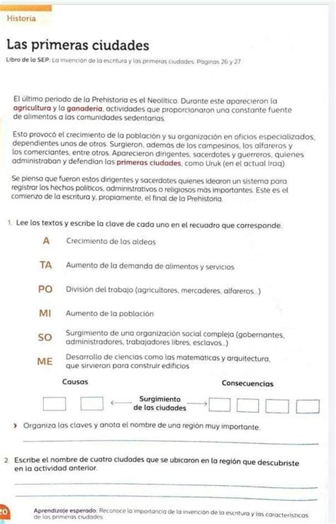 página de la guía Santillana sexto gradopor favor no pongan Paco el chato porque no está