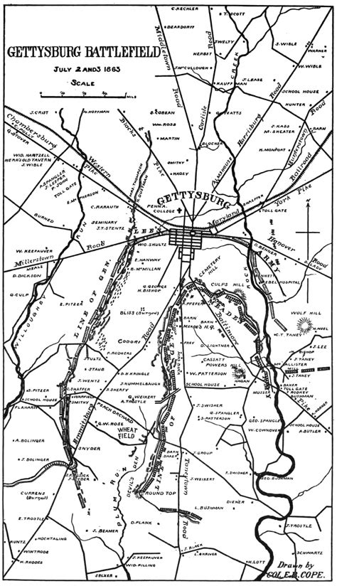 Gettysburg Park Map