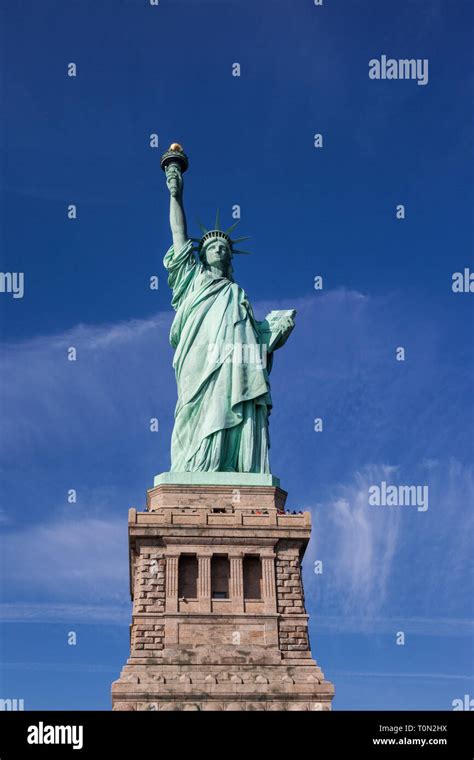 Front View Of Liberty Statue Pedestal