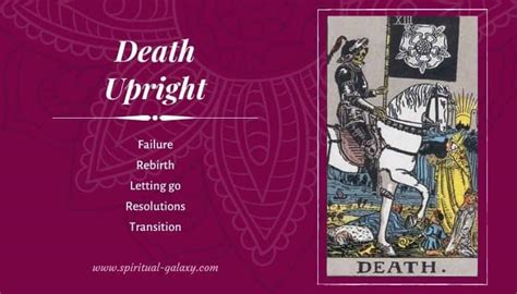 Reversed death tarot card generally means that you are on the verge of a change, but you resist it. Death Tarot Card Meaning - Spiritual-Galaxy.com