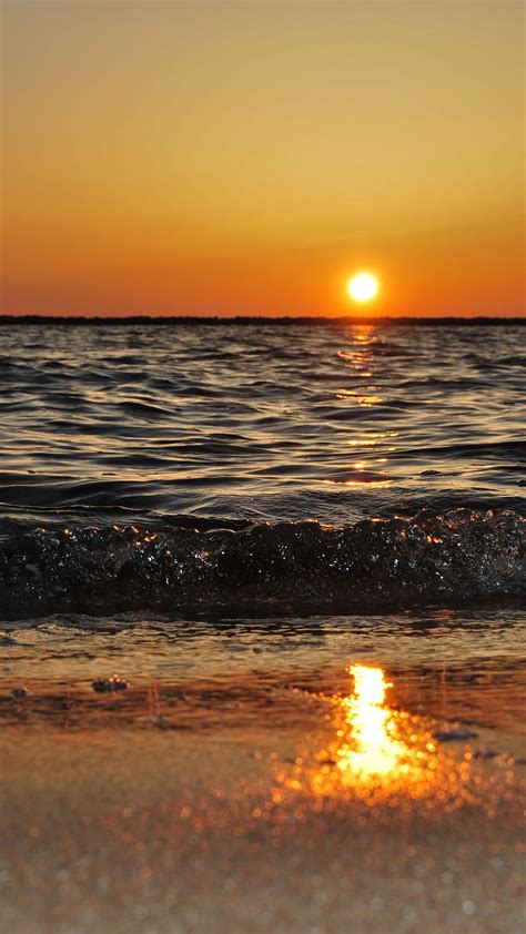 Warm Sunrise Iphone Idrop Sunrise Beach Hd Phone Wallpaper Pxfuel