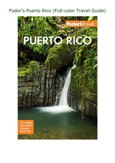 Download ⚡️pdf ️ Fodors Puerto Rico Full Color Travel Guide