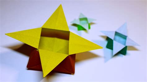 Easy Origami Star Box Youtube