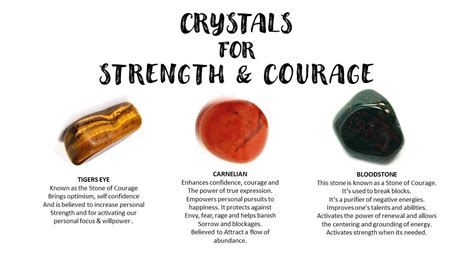 Courage And Strength Personal Power Crystal And Gemstone Kit Etsy