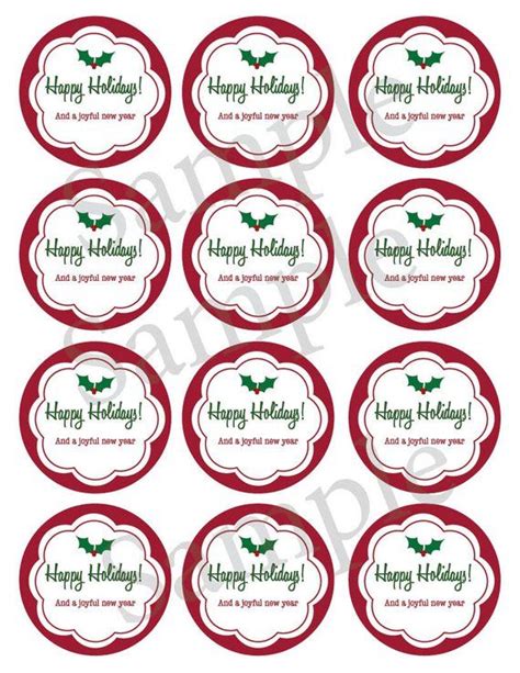 Printable Christmas Mason Jar Label Holiday Canning Jar Etsy