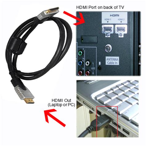 There make sure the connected device is configured to output through its hdmi connection and the video format no audio when the computer is connected to a tv with an hdmi connection. How to: Connect a Laptop to a TV - Appuals.com