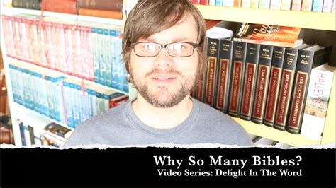 Why So Many Bibles Delighting In The Word ~ Episode 4 Youtube