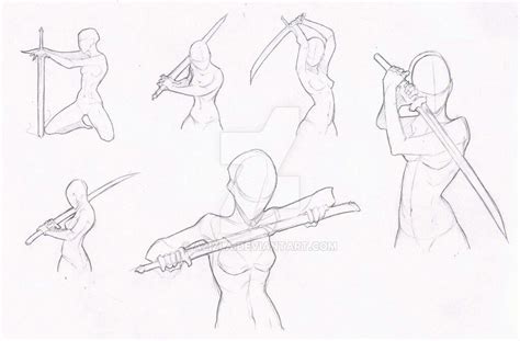 Weapon Poses Anime Poses Reference Art Reference Poses Drawing Poses