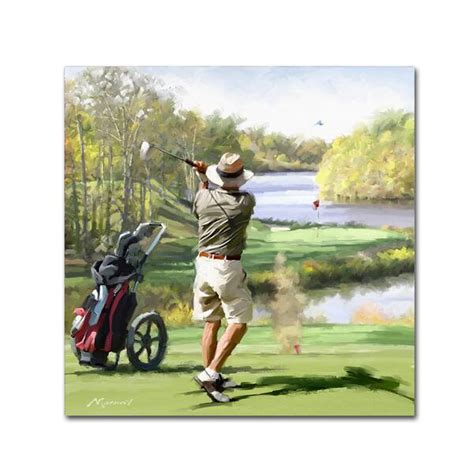 The Macneil Studio Golfer Canvas Art Overstock 15646080