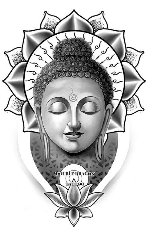 Awesome Conceptual Buddha Lotus Tattoo Design Buddha Tattoo Sleeve