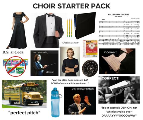 Choir Starter Pack Musichumor Choir Musicpuns Music Memes Funny