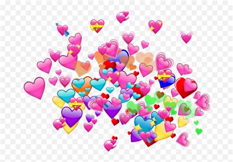 Rainbow Heart Emoji For Your All Memes Heart Emoji Meme Pngheart