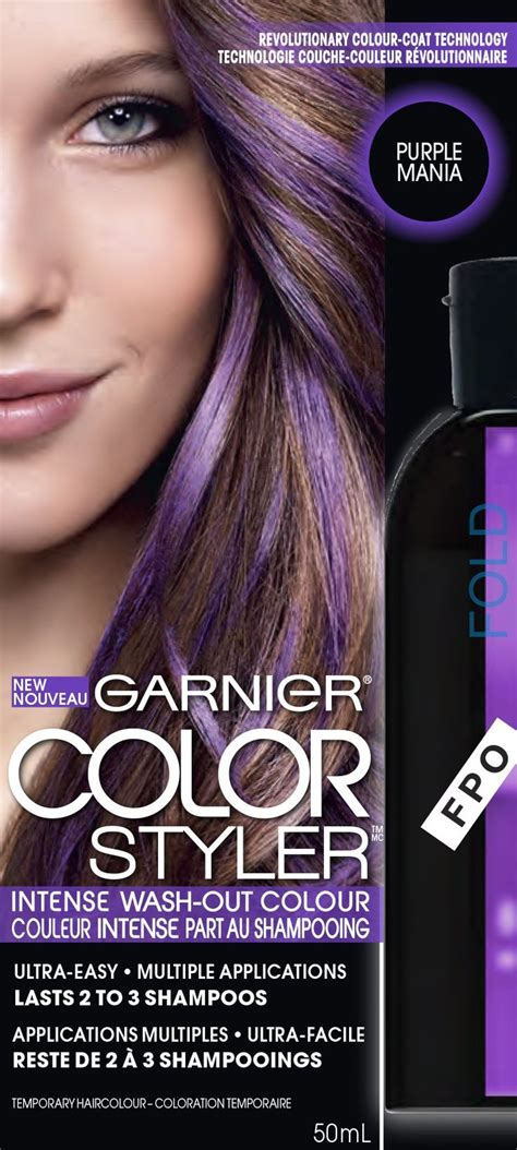 To apply clairol hair color to the root, section the hair by parting down the middle from the forehead to the nape of the neck and combing hair straight deep condition once per week and get regular trims to keep hair healthy and avoid fading. Garnier Hair Color Color Styler Intense Wash-Out Color ...