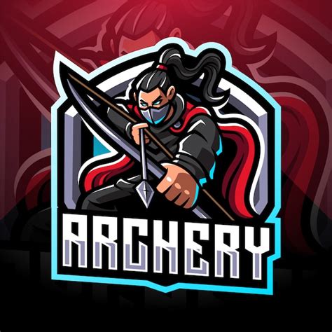 Premium Vector Archery Esport Mascot Logo Design