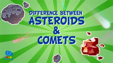 Whats The Difference Between Asteroids And Comets☄ Educational