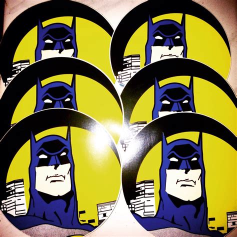 1985 Vintage 4 Batman Decal Sticker