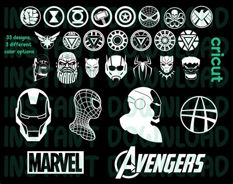 Marvels Svg Marvel Avengers Svg Marvels Svg For Cricut Etsy UK